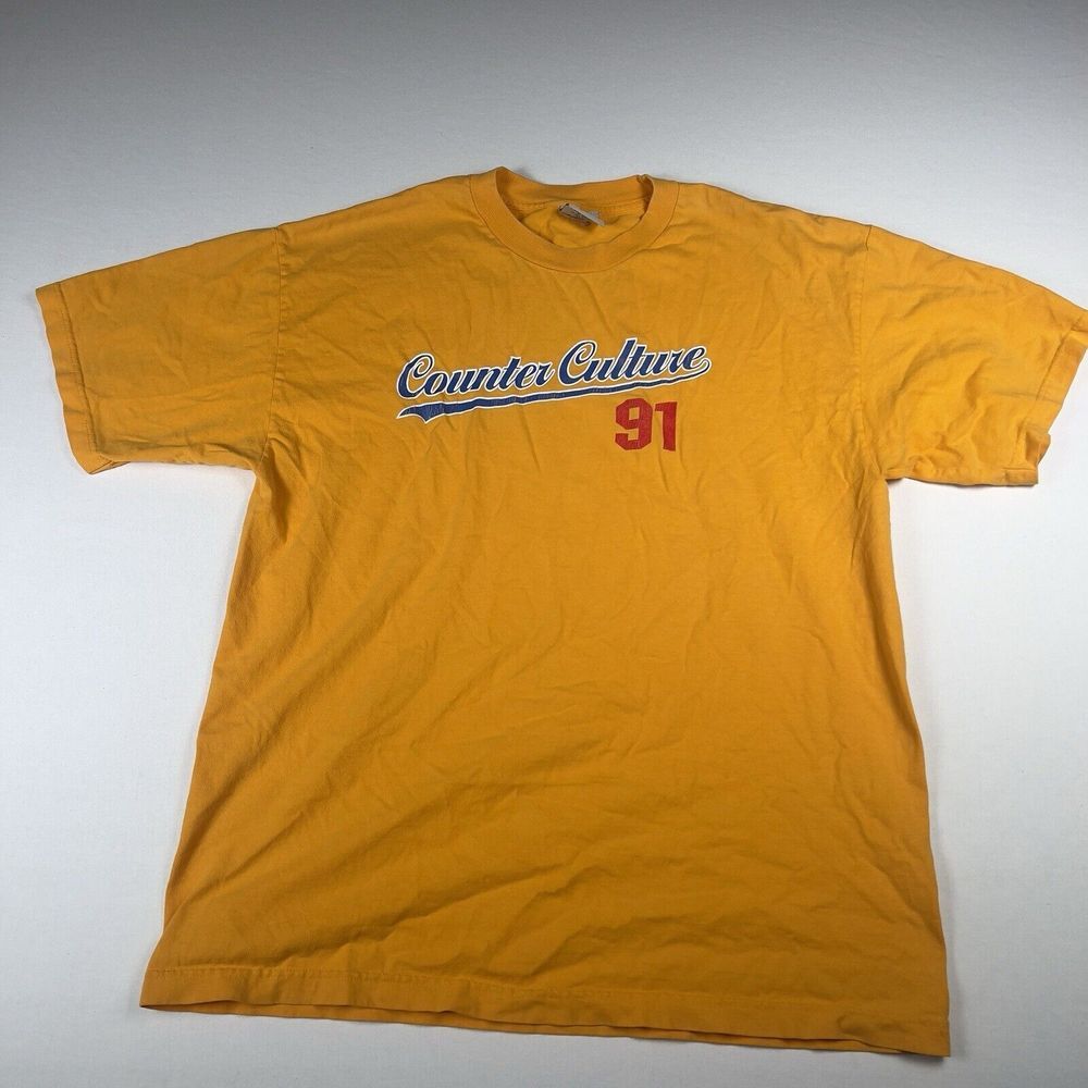 Vtg Counter Culture X-Large T-Shirt California Surf Skate Fashion Rare‎ 90s Y2K